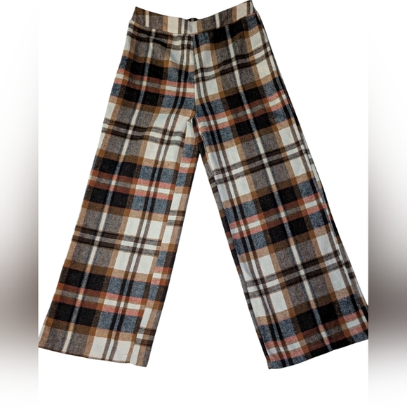 Shein Plaid Wide-Leg Pants - Picture 1 of 2